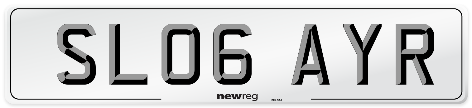 SL06 AYR Number Plate from New Reg